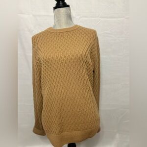 Abercrombie & Fitch Brown Women’s Woven Chunky Cableknit Sweater- Sz M